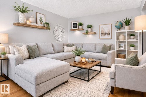 5511 51 Avenue, Beaumont, AB - Indoor Photo Showing Living Room