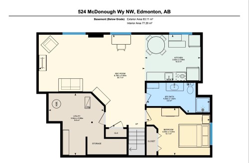 Floor plan - 524 Mcdonough Way, Edmonton, AB - Other