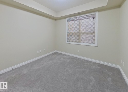 Room featuring light gray carpet, white baseboards, and neutral wall tones - 108 9603 98 Avenue Nw, Edmonton, AB - Indoor Photo Showing Other Room