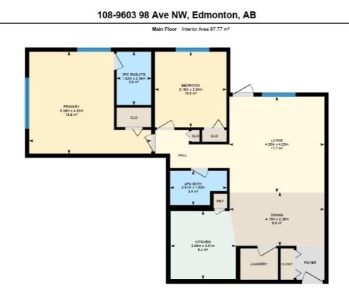 Floor plan - 108 9603 98 Avenue Nw, Edmonton, AB - Other