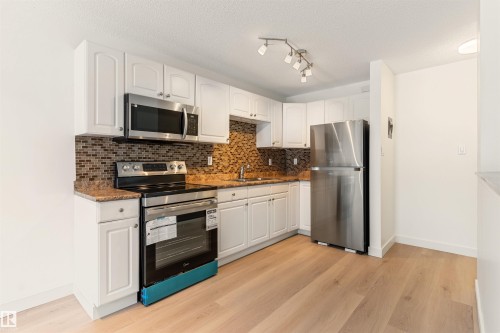 109 11429 124 Street, Edmonton, AB - Indoor Photo Showing Kitchen With Stainless Steel Kitchen