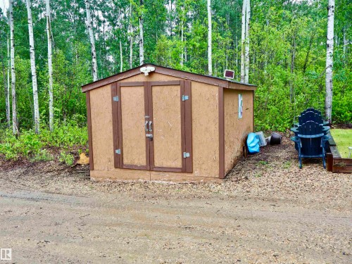 Utility shed with double doors and a pitched roof - #20 59316 Rr 54, Rural Barrhead County, AB 