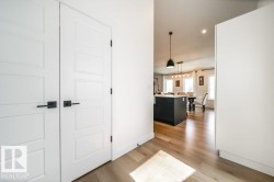 Bright foyer with light wood-finish flooring - 