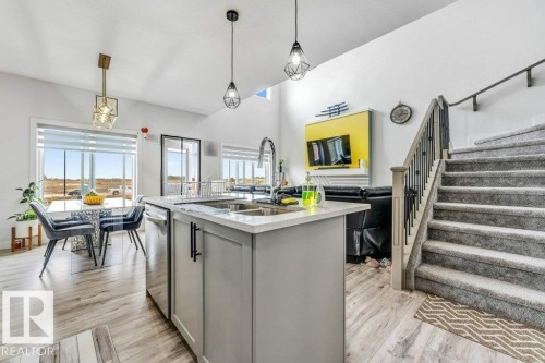 3923 40 Avenue, Beaumont, AB - Indoor Photo Showing Kitchen With Double Sink