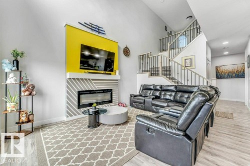 3923 40 Avenue, Beaumont, AB - Indoor With Fireplace