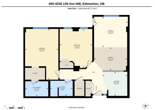 Floor plan - 1-405 4245 139 Avenue, Edmonton, AB 