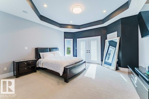 Recessed tray ceiling with integrated lighting - 328 52327 Range Rd 233, Rural Strathcona County, AB 