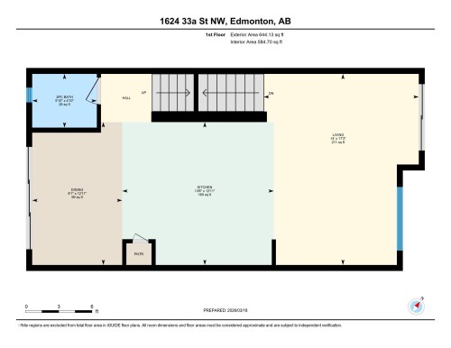 Floor plan - 1624 33A Street, Edmonton, AB 