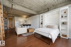 Ai generated image of murphy bed opened - 