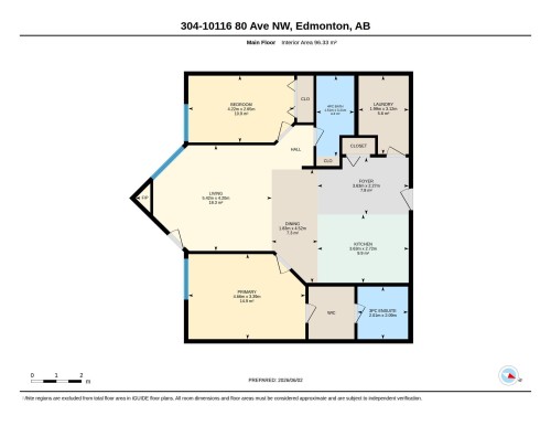 Floor plan - 304 10116 80 Avenue, Edmonton, AB 