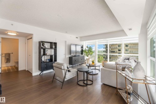 802 10046 117 Street, Edmonton, AB - Indoor Photo Showing Living Room