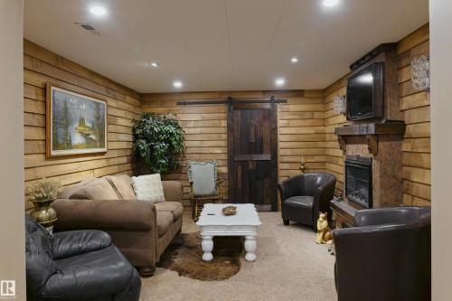4615 54 Avenue, Barrhead, AB - Indoor With Fireplace