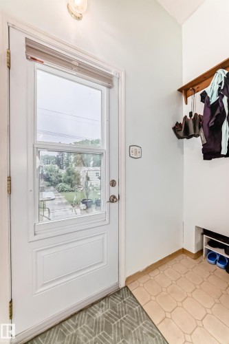 White paneled door with upper glass insert - 8006 159 Street, Edmonton, AB 