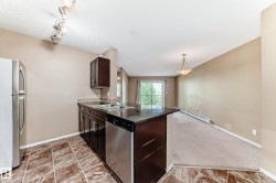 Kitchen featuring dark wood cabinetry, a stainless steel double-basin sink, a built-in dishwasher, and track lighting - 