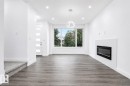 8731 154 Street, Edmonton, AB  - Indoor Photo Showing Living Room With Fireplace 