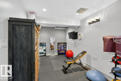 24 Springdale, Sherwood Park, AB - Indoor Photo Showing Gym Room