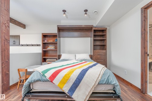 Murphy bed for extra sleep space - 3318 Parker Loop, Edmonton, AB - Indoor Photo Showing Bedroom