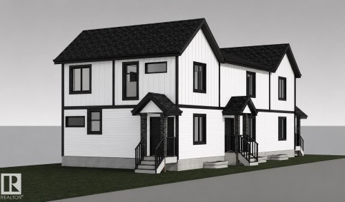 Architectural Rendering. Illustrating the exterior of the property - 12160 93 Street Nw, Edmonton, AB 