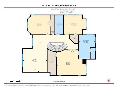 Second Floor Plan - 5016 213 Street, Edmonton, AB 