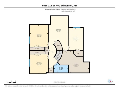 Lower Floor Plan - 5016 213 Street, Edmonton, AB 