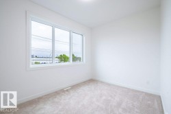 Room featuring light neutral carpeting and white painted walls - 