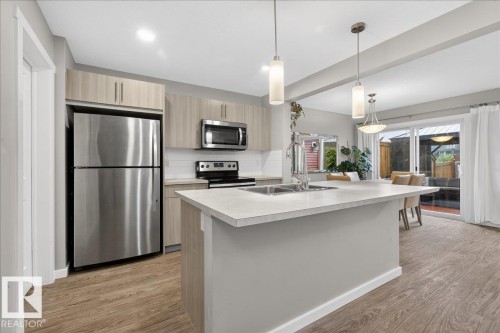 12803 205 Street, Edmonton, AB - Indoor Photo Showing Kitchen With Double Sink With Upgraded Kitchen