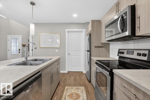 12803 205 Street, Edmonton, AB - Indoor Photo Showing Kitchen With Double Sink