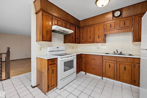 11035 163 Avenue, Edmonton, AB - Indoor Photo Showing Kitchen With Double Sink