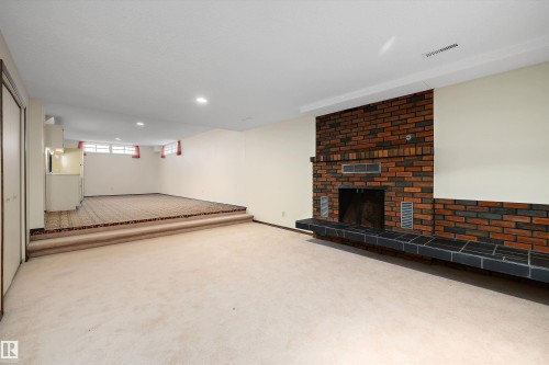 11035 163 Avenue, Edmonton, AB - Indoor Photo Showing Other Room With Fireplace
