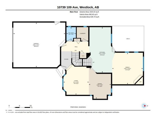 Floor plan - 10739 109 Avenue, Westlock, AB 