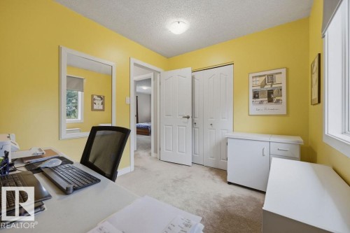One of four additional bedrooms on the upper level - 31 Wentworth Crescent, St. Albert, AB - Indoor Photo Showing Office
