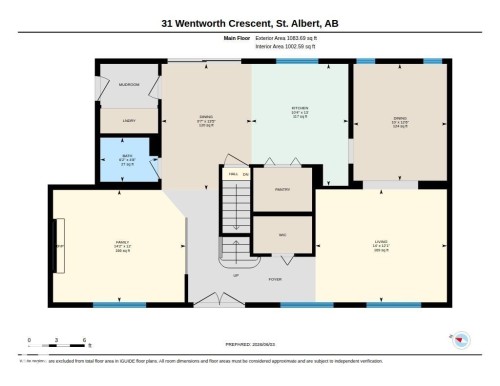 Main Floor plan - 31 Wentworth Crescent, St. Albert, AB - Other