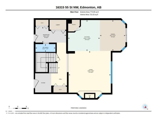 Floor plan - 16315 55 Street, Edmonton, AB 