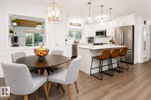 4904 103 Avenue, Edmonton, AB - Indoor Photo Showing Dining Room