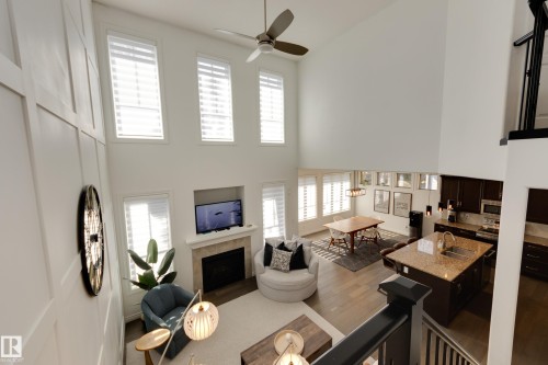 835 Armitage Wynd, Edmonton, AB - Indoor With Fireplace