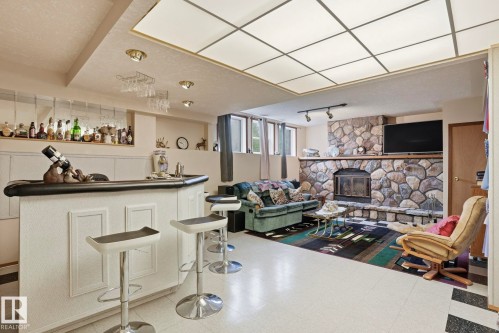 1307 Twp Road 510, Rural Parkland County, AB - Indoor With Fireplace