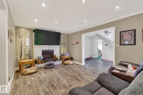 101 Hillside Place, Millet, AB - Indoor With Fireplace
