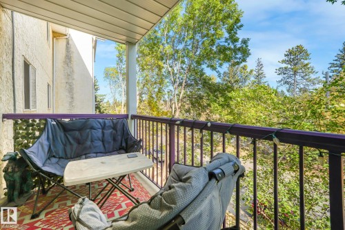View of balcony - 309 10636 120 Street, Edmonton, AB 