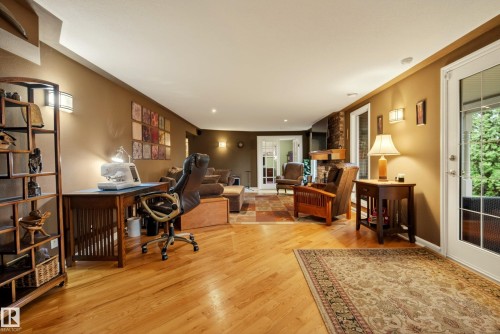 Spacious interior with wood-finish flooring and neutral wall tones - 78 Goodridge Drive, St. Albert, AB 
