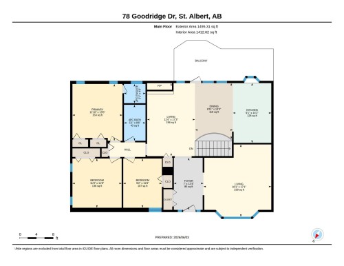 Floor plan - 78 Goodridge Drive, St. Albert, AB 