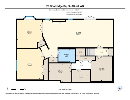 Floor plan - 78 Goodridge Drive, St. Albert, AB 