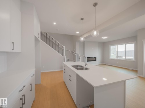 19430 22A Avenue, Edmonton, AB - Indoor Photo Showing Kitchen With Double Sink