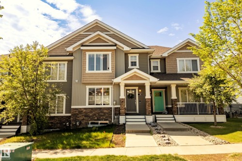 Multi-level property featuring a stone and siding facade - 4013 Blackbird Link, Edmonton, AB 
