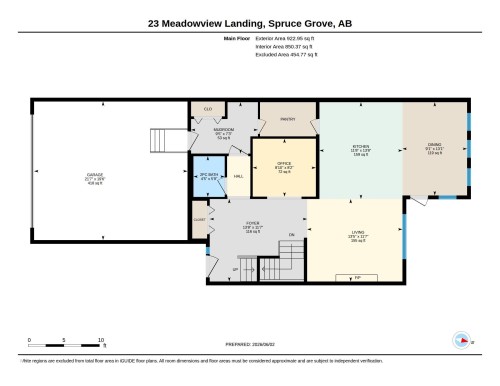 Floor plan - 23 Meadowview Landing, Spruce Grove, AB 