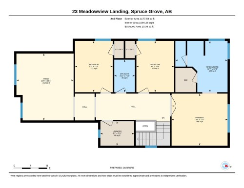 Floor plan - 23 Meadowview Landing, Spruce Grove, AB 