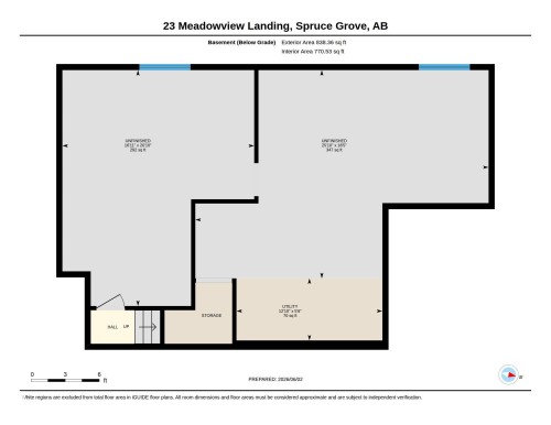 Floor plan - 23 Meadowview Landing, Spruce Grove, AB 
