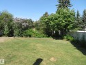 Expansive green lawn surrounded by mature trees and varied foliage - 10720 57 Avenue, Edmonton, AB 