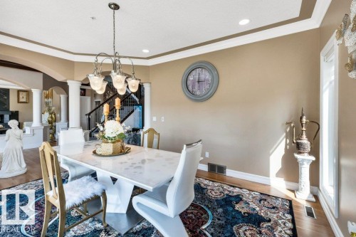 74-53302 261 Range Road, Rural Parkland County, AB - Indoor Photo Showing Dining Room