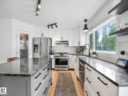 920 Haliburton Road, Edmonton, AB - Indoor Photo Showing Kitchen With Stainless Steel Kitchen With Upgraded Kitchen