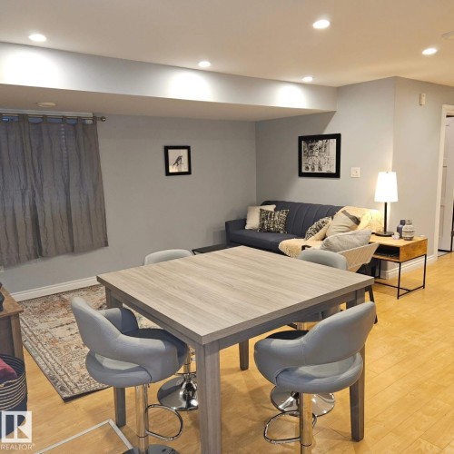 Eating Area In The Basement. - 10216 89 Street, Edmonton, AB - Indoor